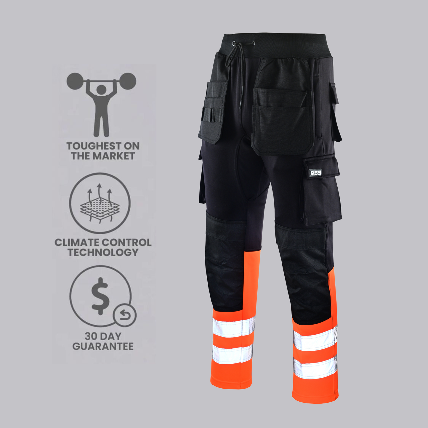 MS9™ Ultra-Stretch Knee Pad Cargo Joggers