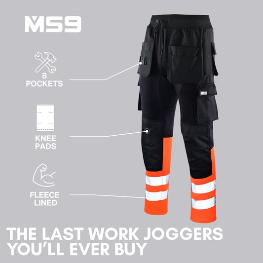 MS9™ Ultra-Stretch Knee Pad Cargo Joggers