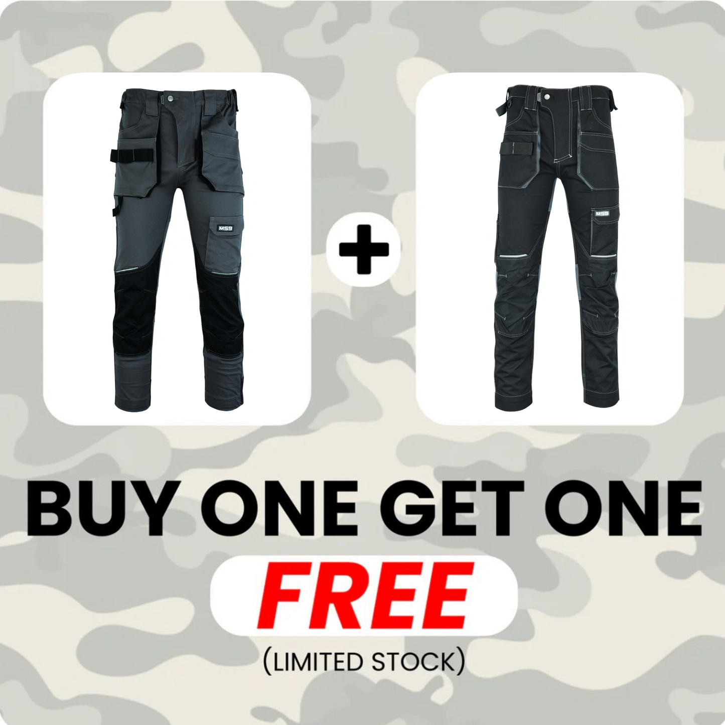 MS9™ Ultra-Stretch Pro Work Cargo Trousers