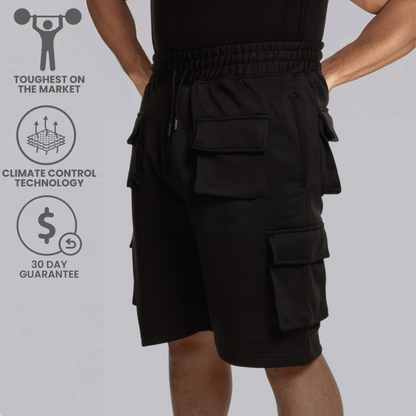 MS9™ Ultra-Stretch Pro Work Cargo Fleece Shorts
