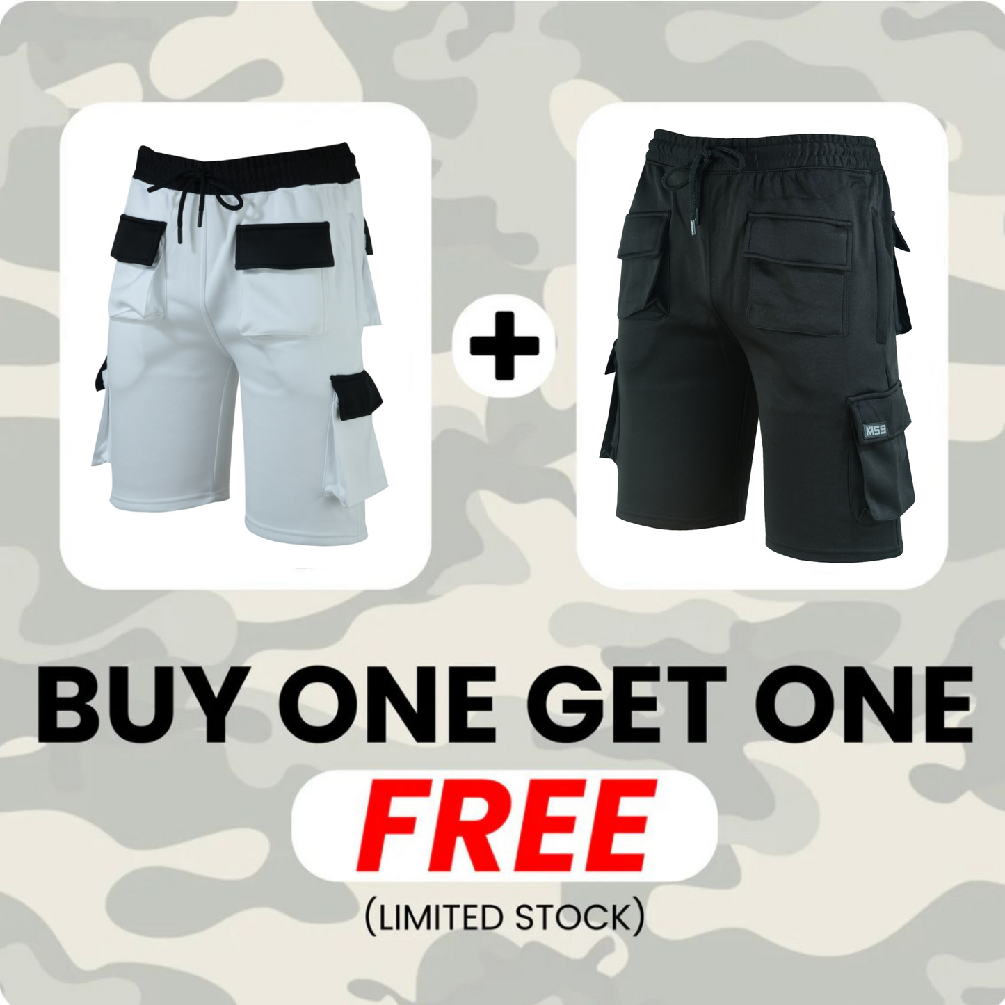 MS9™ Ultra-Stretch Pro Work Cargo Fleece Shorts